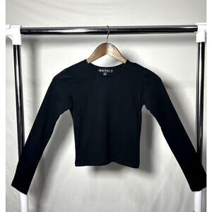 Motel Rocks Black Long Sleeve Top